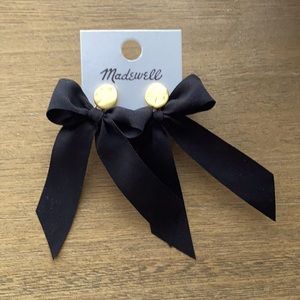 Madewell Satin Bow Earrings